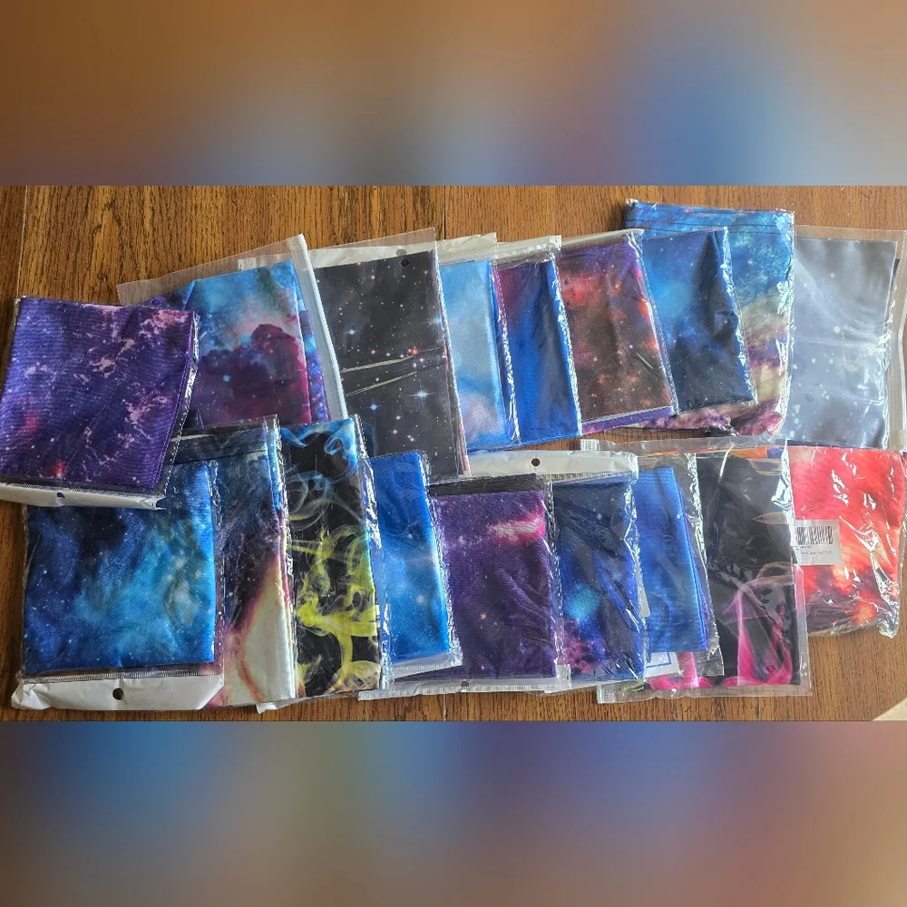 NEW 18 Gaiter Galaxy Print Face Coverings